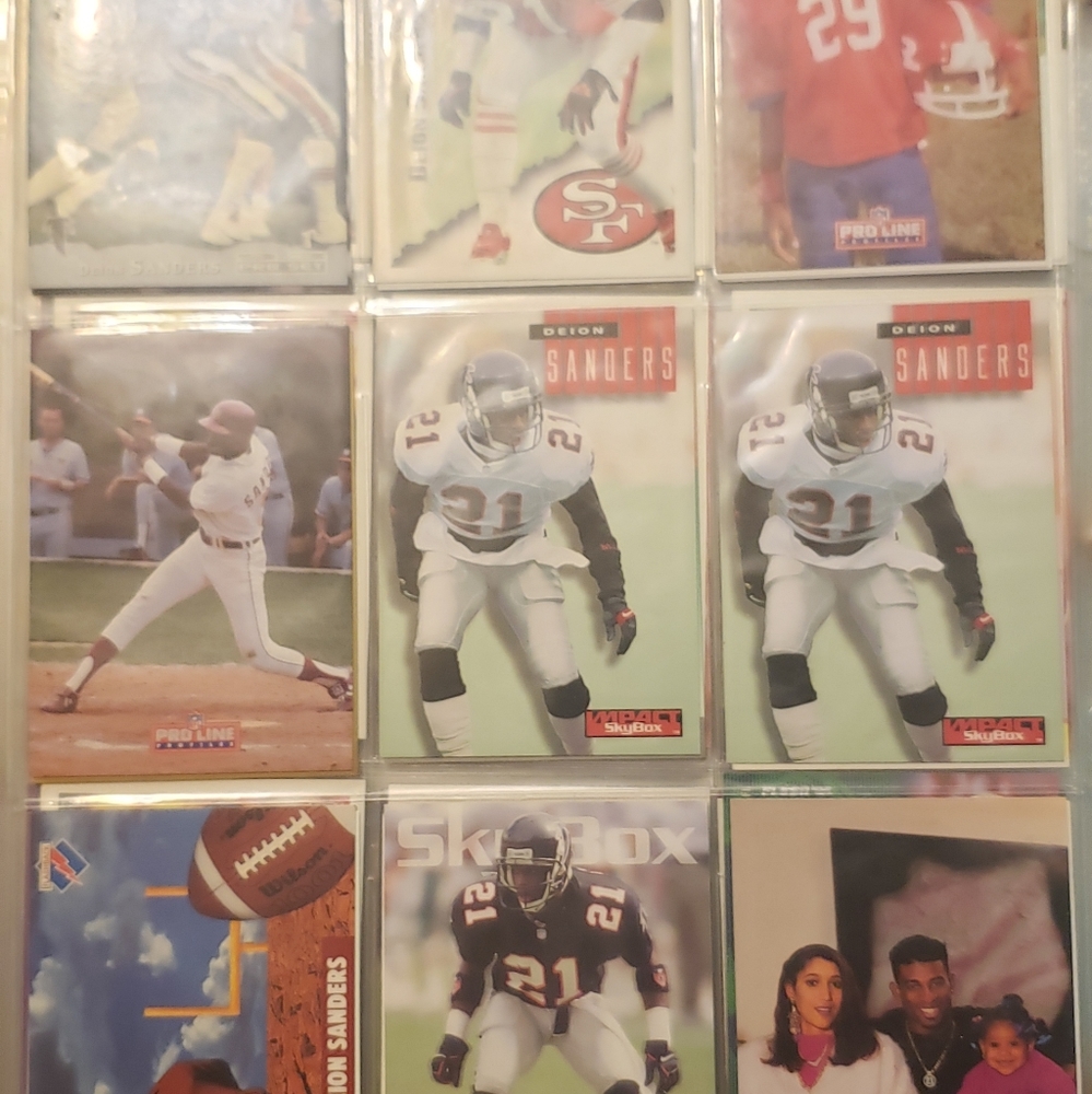 Misc deion sanders football cards